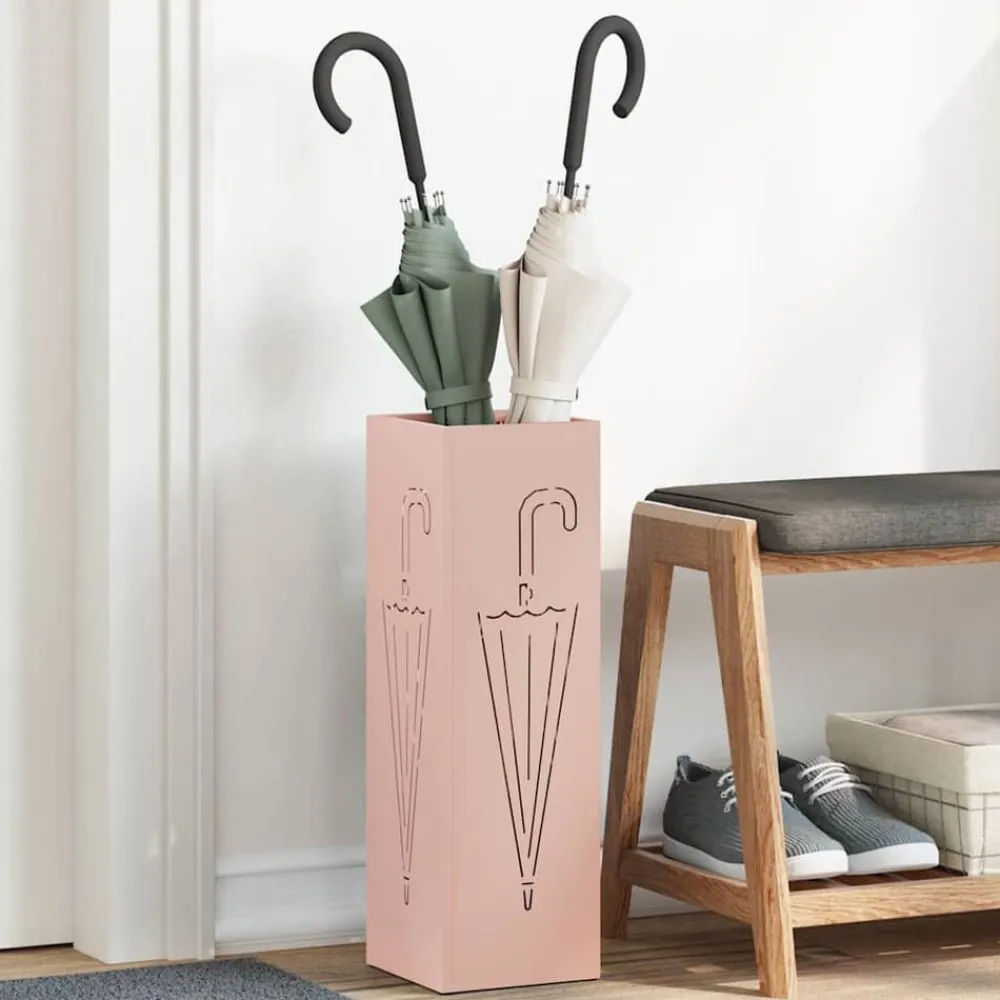 vidaXL Productos Del Hogar-Soporte de Sombrilla 15,5 x 15,5 x 49 cm Metal