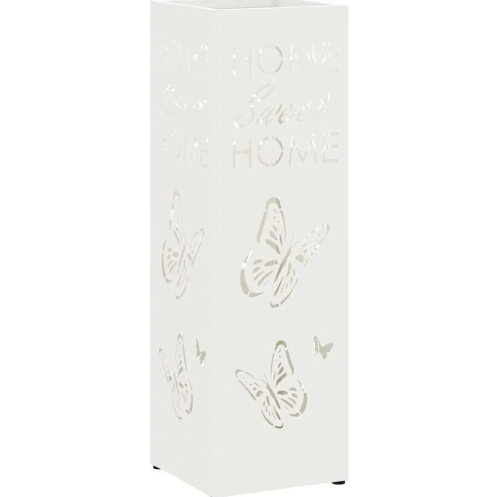 vidaXL Soporte de Sombrilla 15,5 x 15,5 x 49 cm Metal White Best