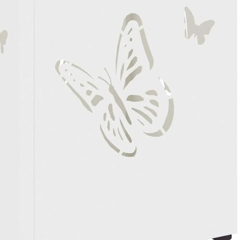 vidaXL Soporte de Sombrilla 15,5 x 15,5 x 49 cm Metal White Best