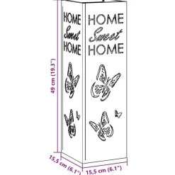 vidaXL Soporte de Sombrilla 15,5 x 15,5 x 49 cm Metal White Best