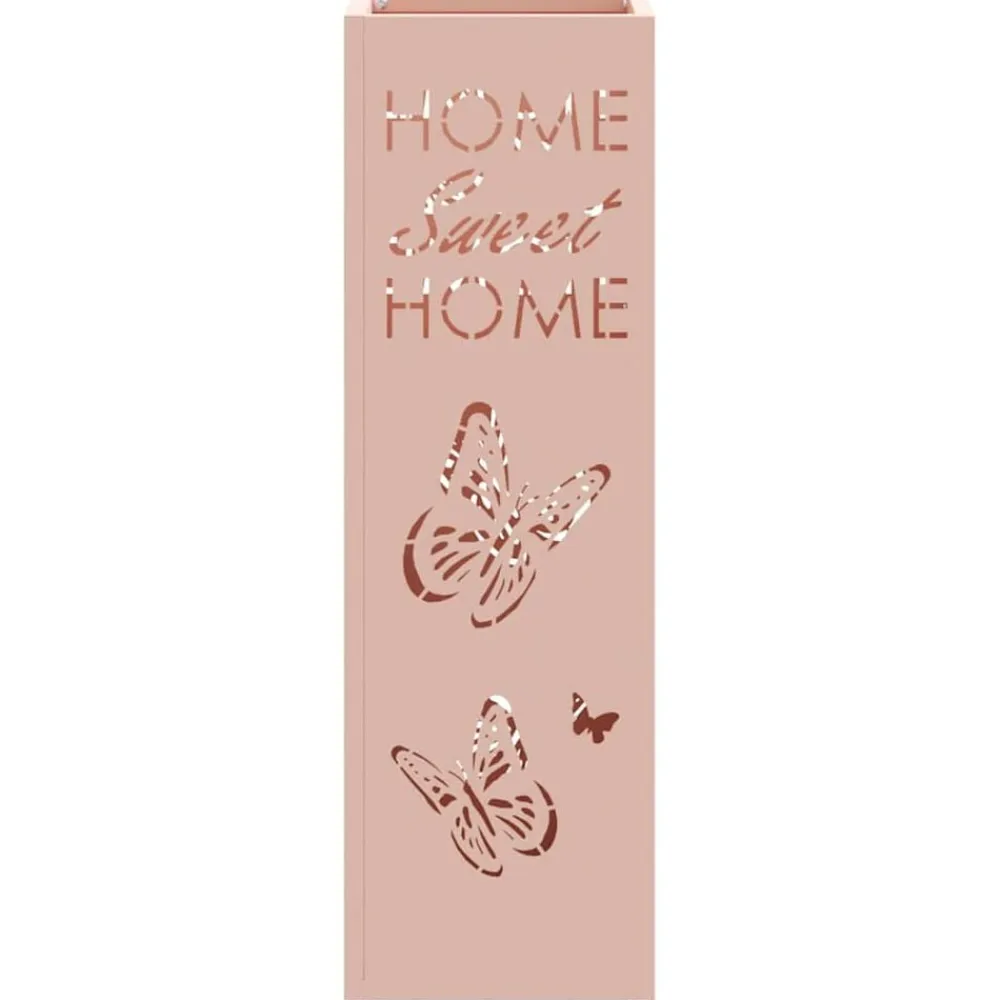 vidaXL Soporte de Sombrilla 15,5 x 15,5 x 49 cm Metal Rosa Clearance