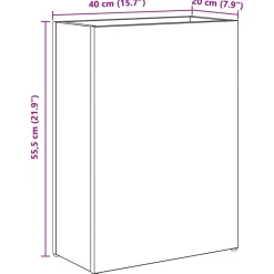 vidaXL Soporte de Sombrilla 40 x 20 x 55,5 cm Roble negro Best