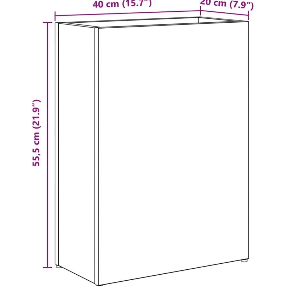 vidaXL Soporte de Sombrilla 40 x 20 x 55,5 cm Roble negro Best