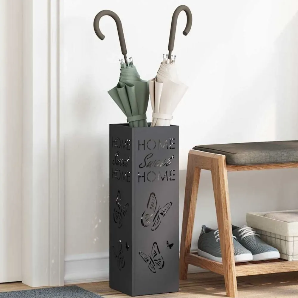 vidaXL Productos Del Hogar-Soporte de Sombrilla 15,5 x 15,5 x 49 cm Metal