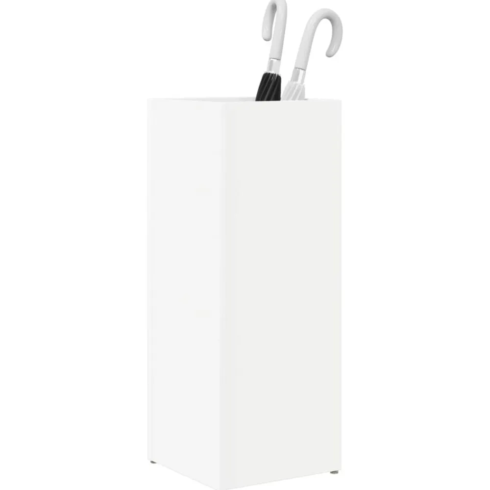 vidaXL Soporte de Sombrilla 25 x 24,5 x 64 cm Madera de ingeniería White