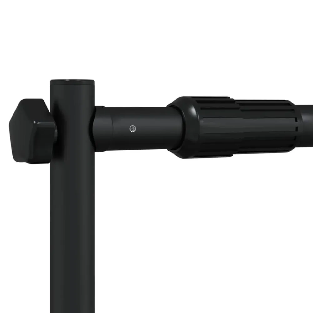 vidaXL Soporte de telón de fondo acero negro 254x243 cm Outlet