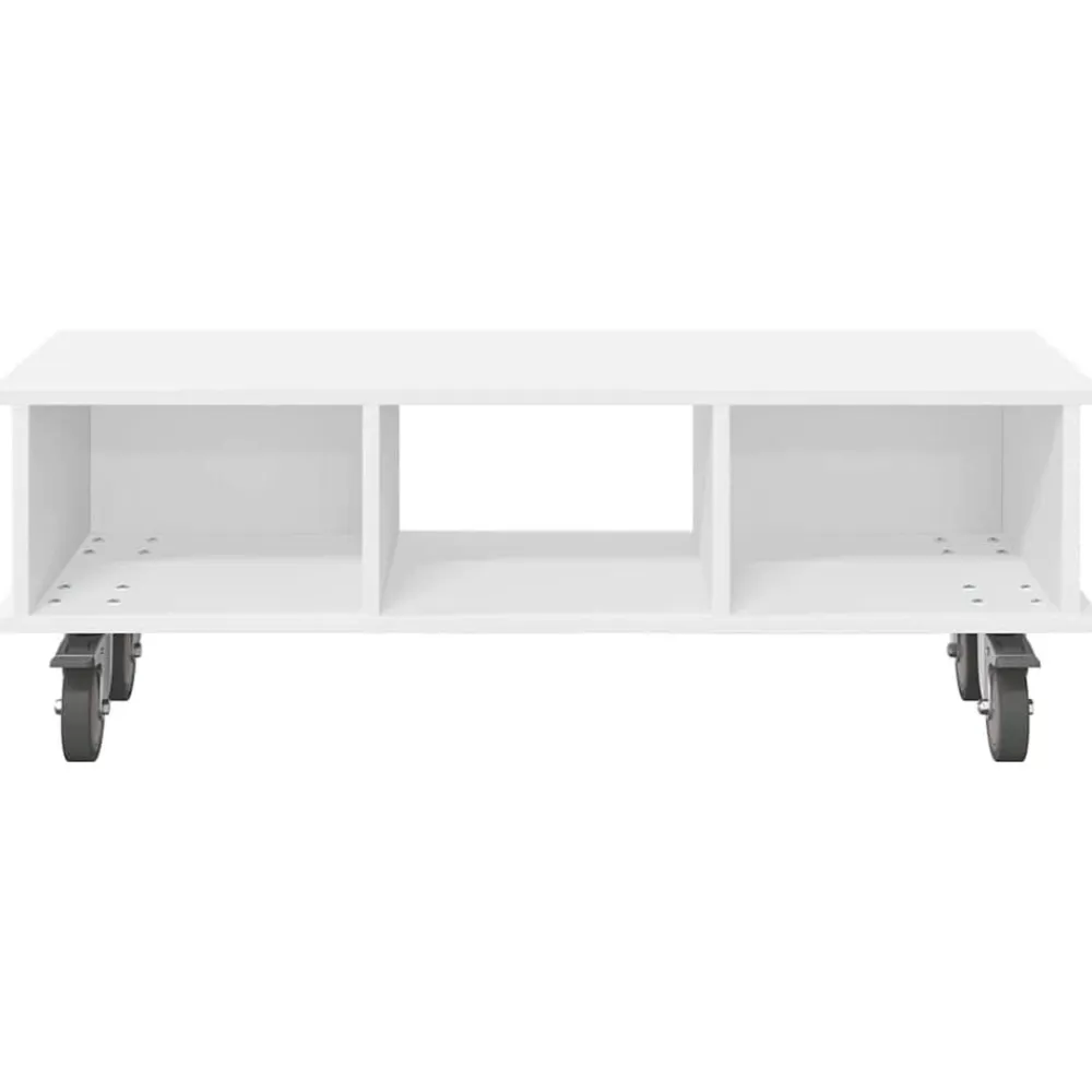 vidaXL Soporte de TV 100 x 35 x 35 cm Madera de ingeniería White Sale
