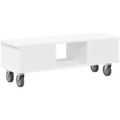 vidaXL Soporte de TV 100 x 35 x 35 cm Madera de ingeniería White Sale