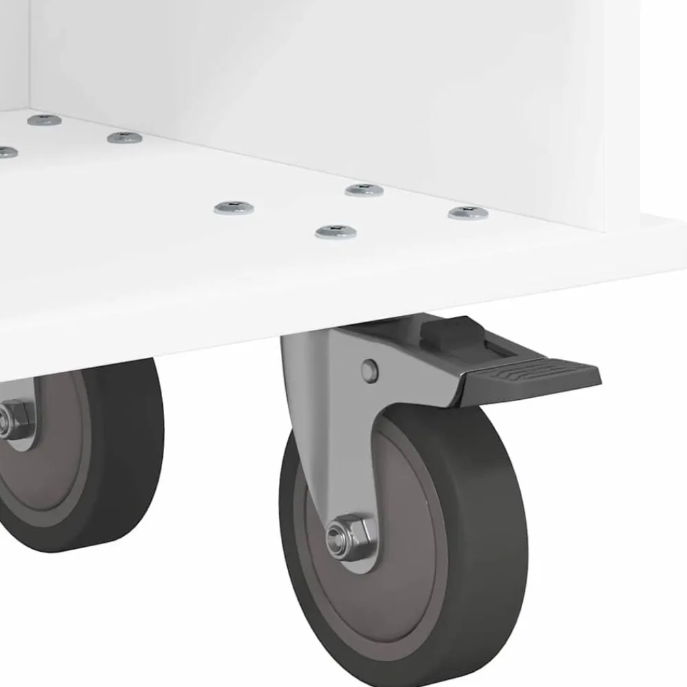 vidaXL Soporte de TV 100 x 35 x 35 cm Madera de ingeniería White Sale