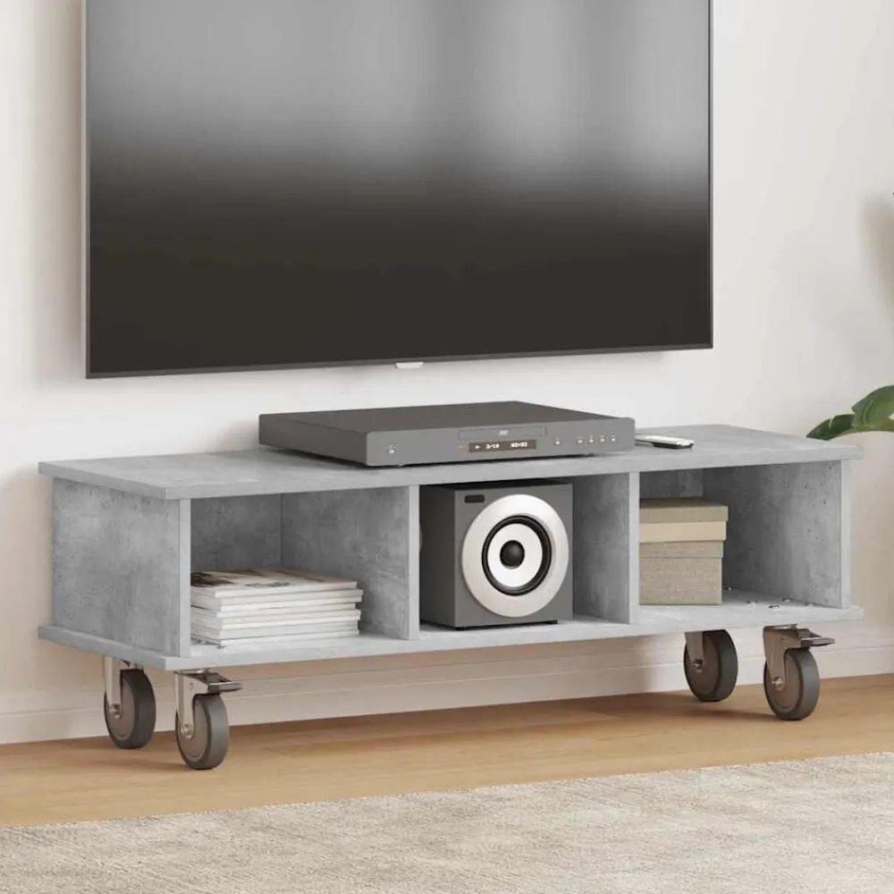 vidaXL Soporte de TV Gris Concreto 100 x 35 x 35 cm Gris hormigón Hot