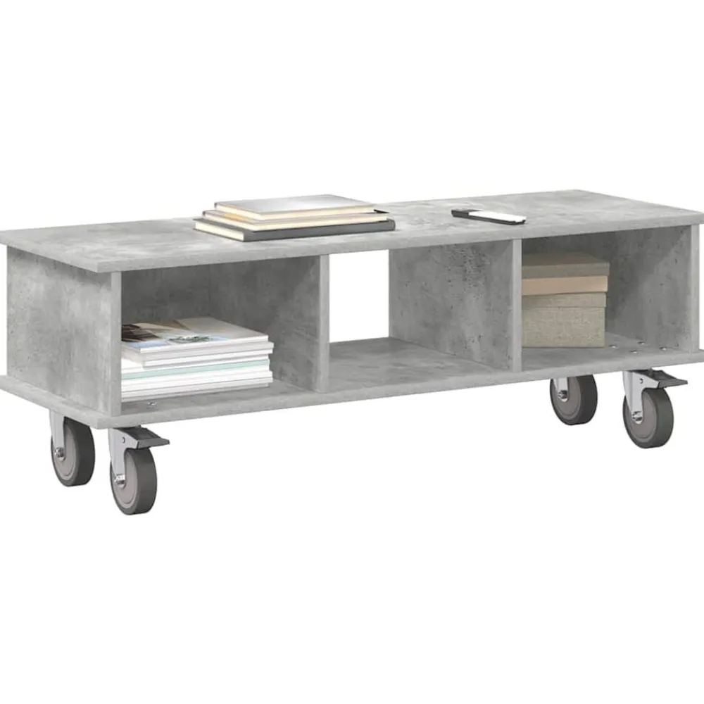 vidaXL Soporte de TV Gris Concreto 100 x 35 x 35 cm Gris hormigón Hot