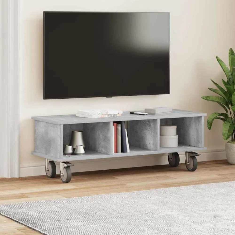 vidaXL Soporte de TV Gris Concreto 100 x 35 x 35 cm Gris hormigón Hot