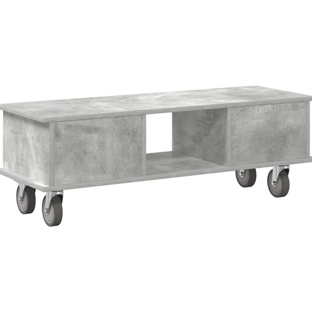 vidaXL Soporte de TV Gris Concreto 100 x 35 x 35 cm Gris hormigón Hot
