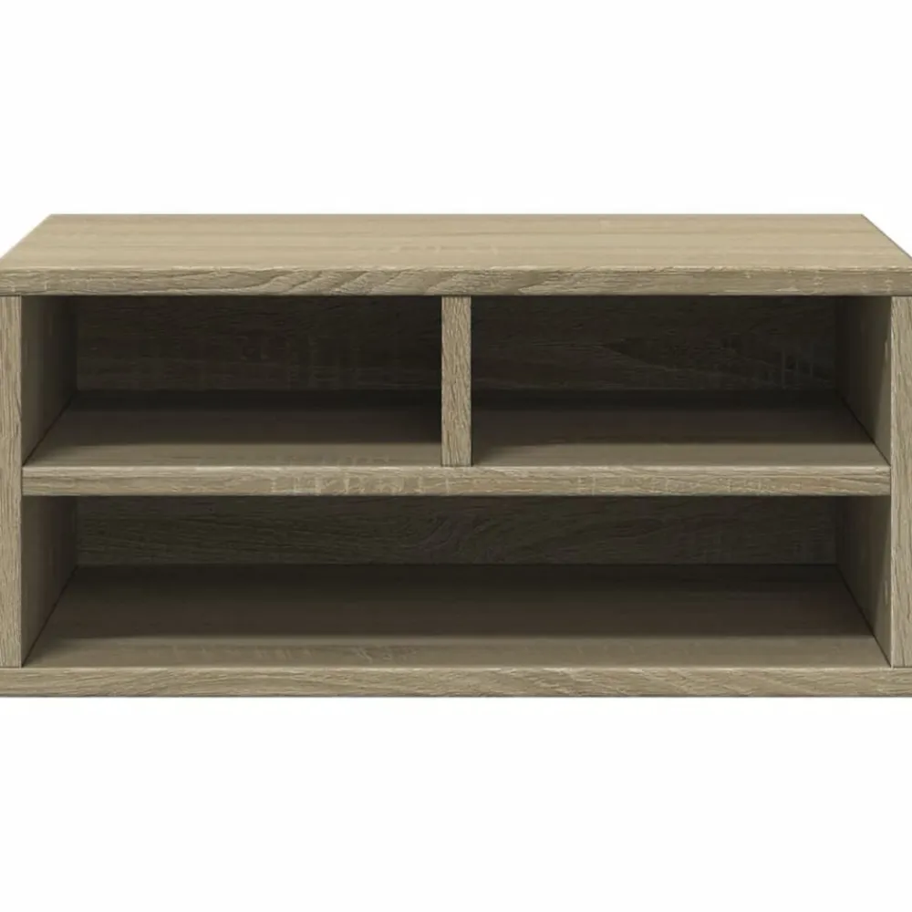 vidaXL Electrónica-Soporte impresora madera ingeniería 49x40x22,5 cm