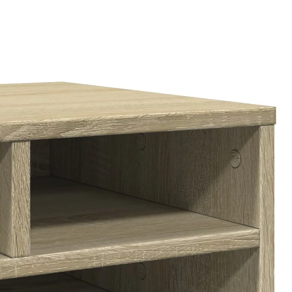 vidaXL Electrónica-Soporte impresora madera ingeniería 49x40x22,5 cm