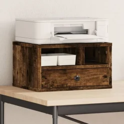 vidaXL Electrónica-Soporte impresora madera ingeniería 40x32x22,5 cm