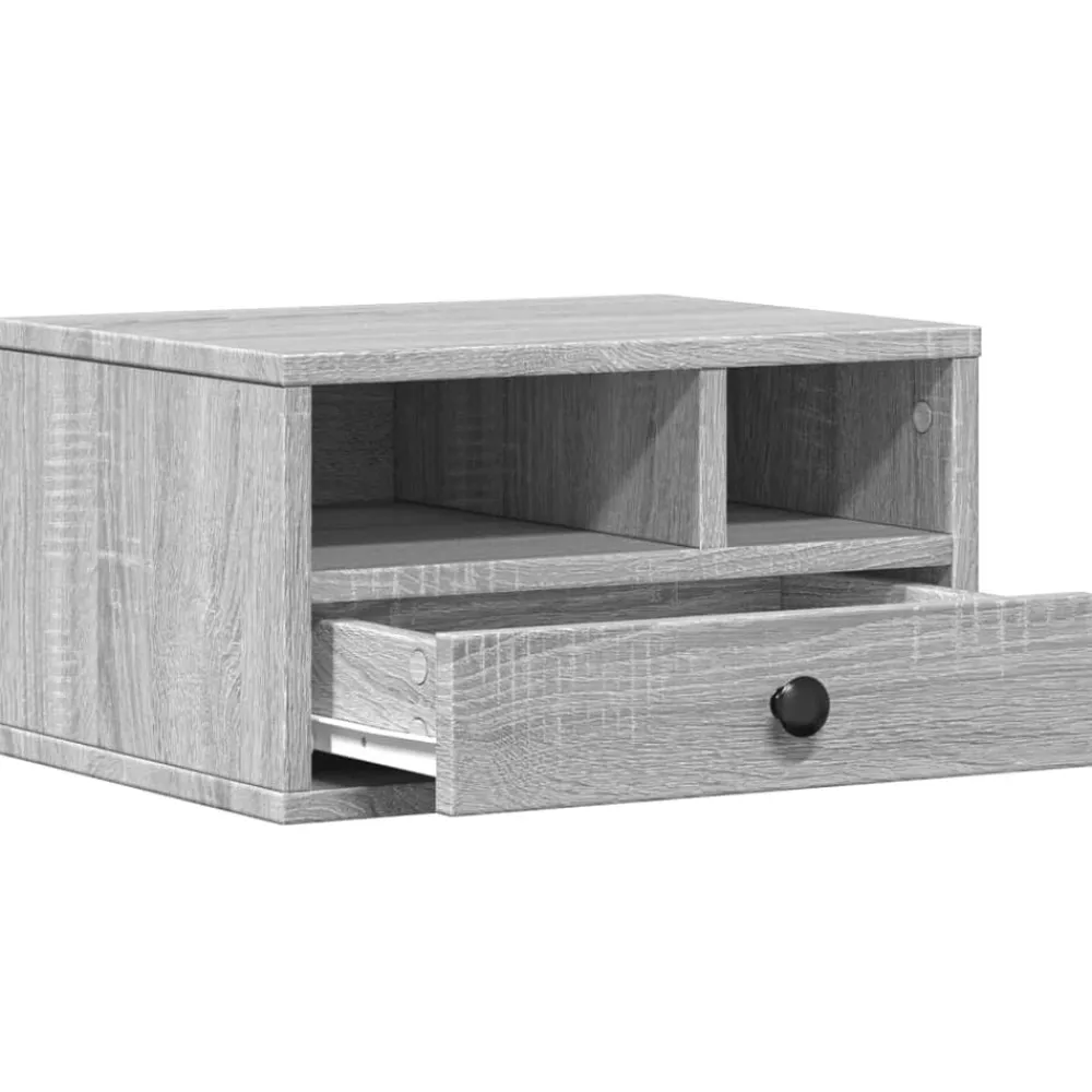 vidaXL Electrónica-Soporte impresora madera ingeniería 40x32x22,5 cm