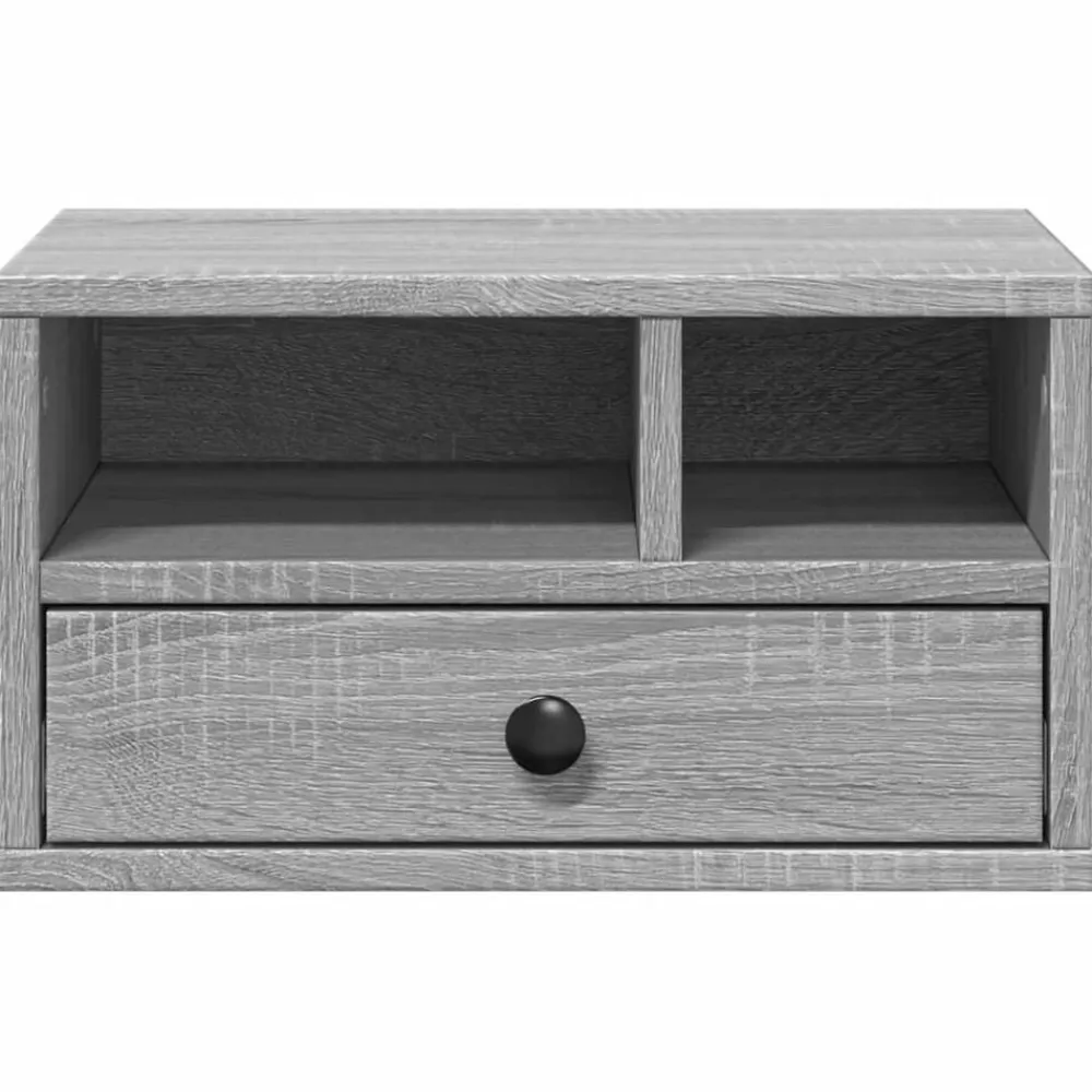 vidaXL Electrónica-Soporte impresora madera ingeniería 40x32x22,5 cm