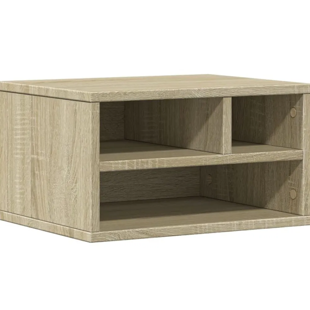vidaXL Soporte impresora madera ingeniería 40x32x22,5 cm Roble Sonoma