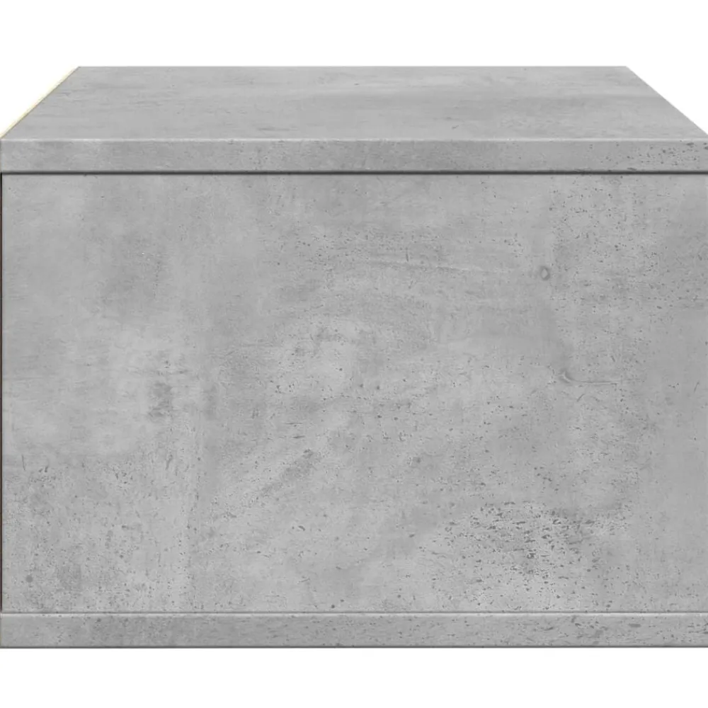 vidaXL Soporte impresora madera ingeniería gris hormigón 40x32x22,5 cm Gris hormigón