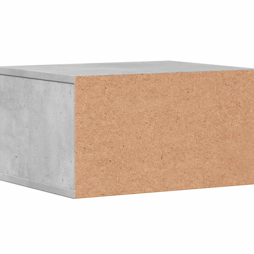 vidaXL Soporte impresora madera ingeniería gris hormigón 40x32x22,5 cm Gris hormigón