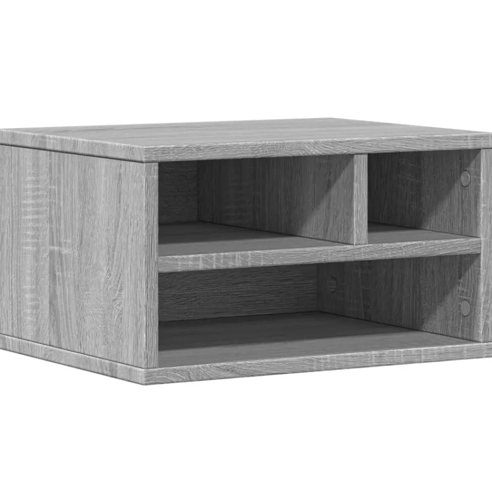 vidaXL Electrónica-Soporte impresora madera ingeniería 40x32x22,5 cm