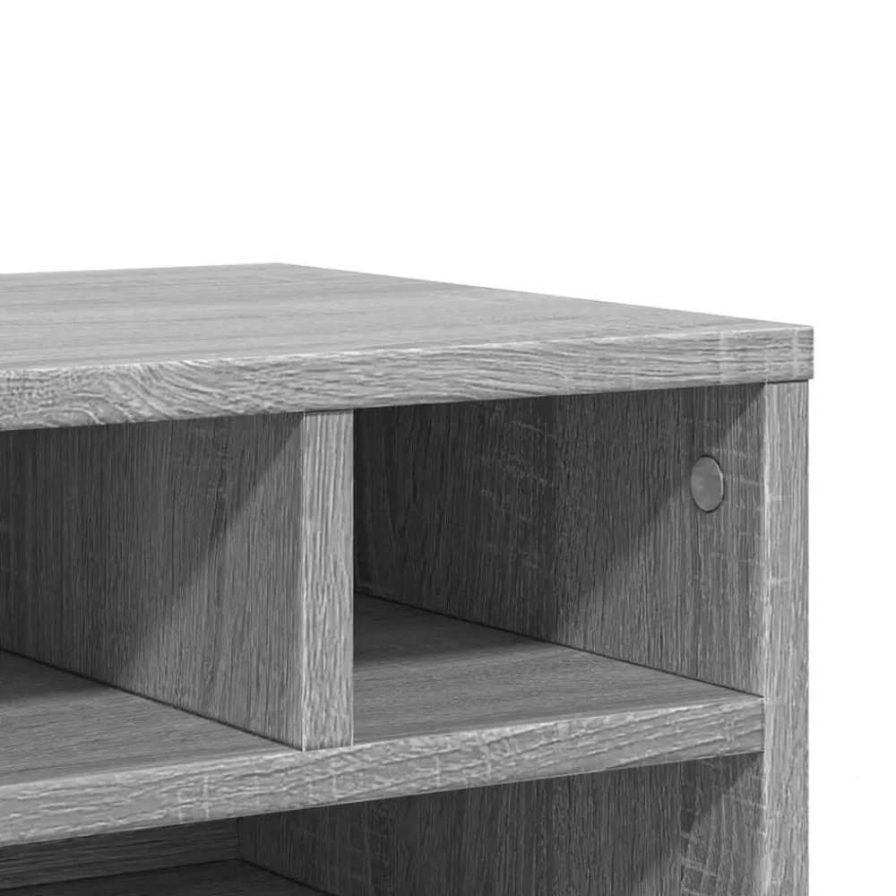 vidaXL Electrónica-Soporte impresora madera ingeniería 40x32x22,5 cm