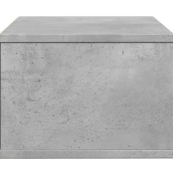 vidaXL Soporte impresora madera ingeniería gris hormigón 40x32x22,5 cm Gris hormigón Discount