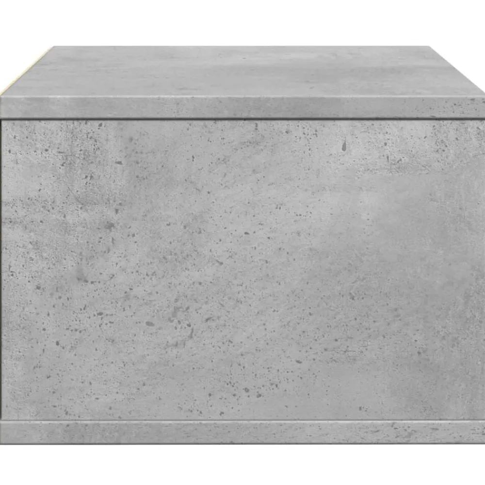 vidaXL Soporte impresora madera ingeniería gris hormigón 40x32x22,5 cm Gris hormigón Discount