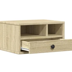 vidaXL Soporte impresora madera ingeniería 40x32x22,5 cm Roble Sonoma New