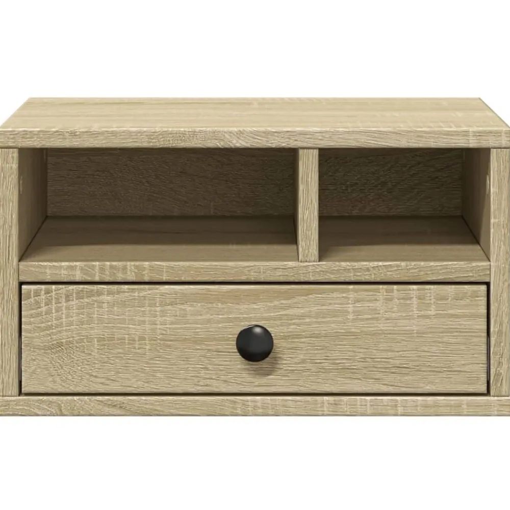 vidaXL Soporte impresora madera ingeniería 40x32x22,5 cm Roble Sonoma New