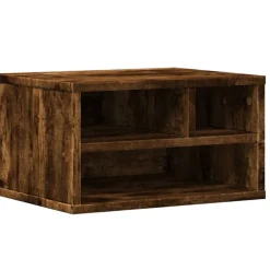 vidaXL Soporte impresora madera ingeniería 40x32x22,5 cm Roble ahumado