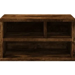 vidaXL Soporte impresora madera ingeniería 40x32x22,5 cm Roble ahumado