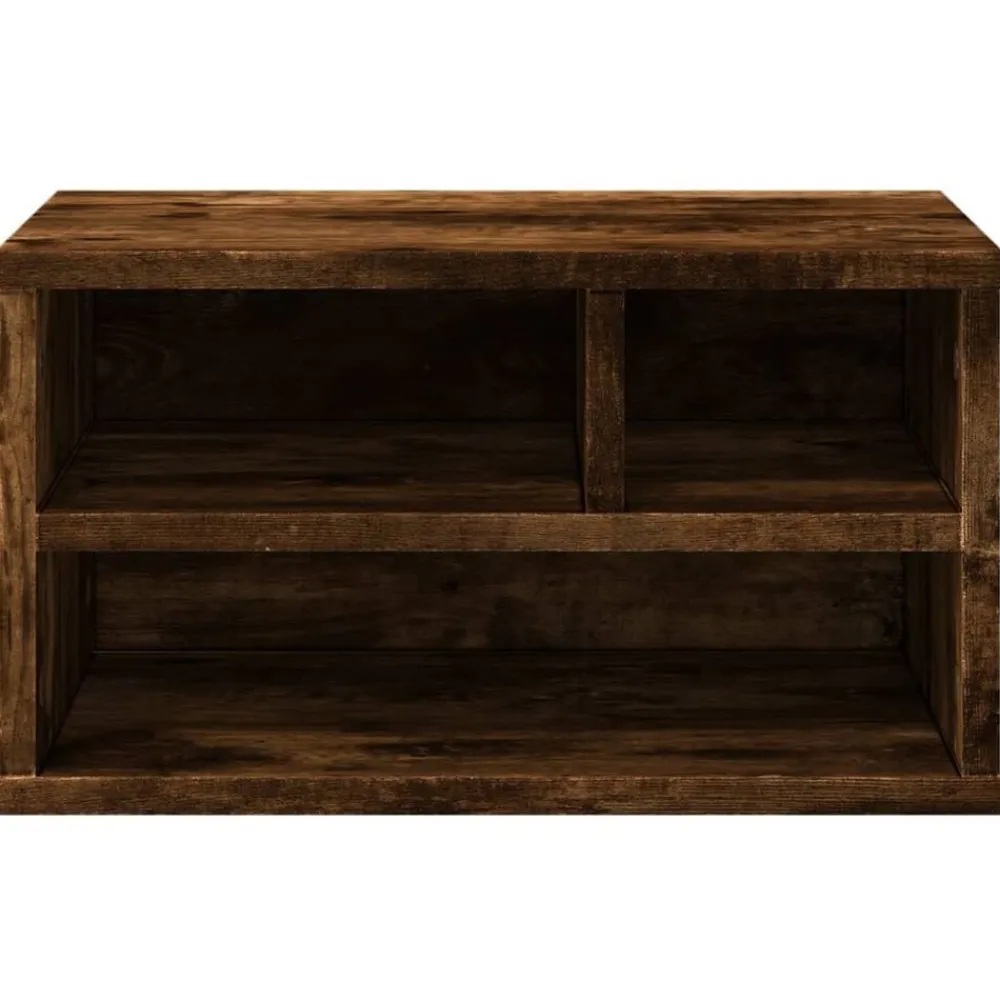 vidaXL Soporte impresora madera ingeniería 40x32x22,5 cm Roble ahumado