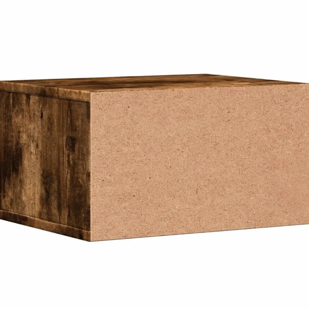vidaXL Soporte impresora madera ingeniería 40x32x22,5 cm Roble ahumado