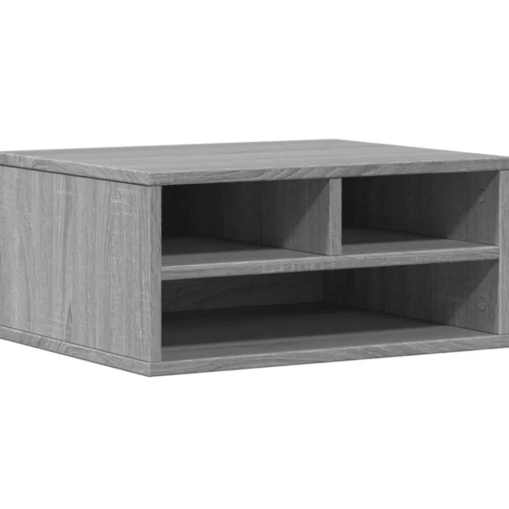 vidaXL Electrónica-Soporte impresora madera ingeniería 49x40x22,5 cm