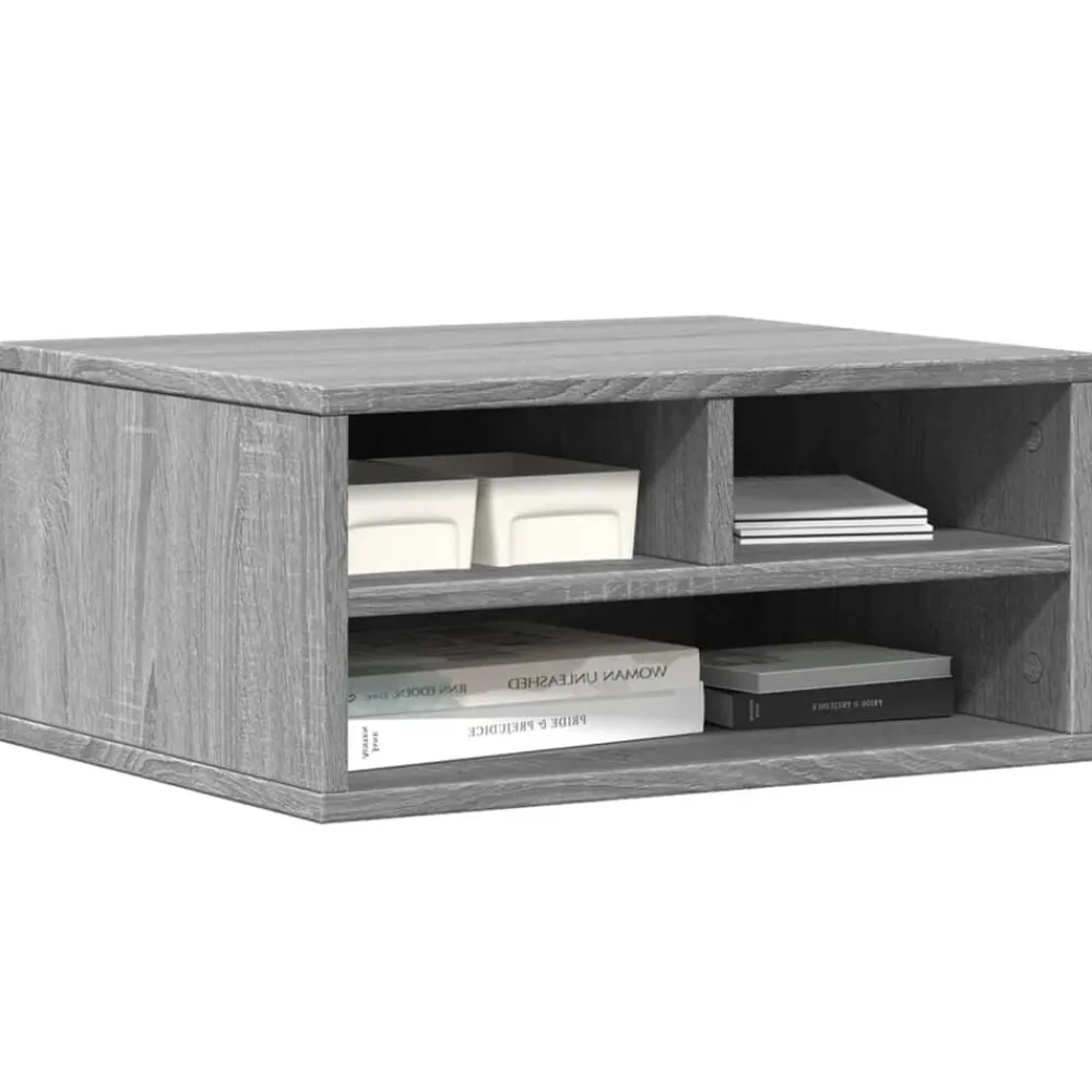 vidaXL Electrónica-Soporte impresora madera ingeniería 49x40x22,5 cm