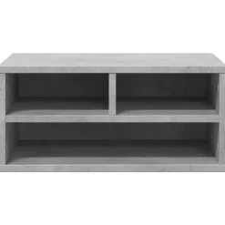 vidaXL Electrónica-Soporte impresora madera ingeniería gris hormigón 49x40x22,5 cm