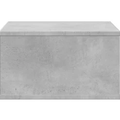vidaXL Electrónica-Soporte impresora madera ingeniería gris hormigón 49x40x22,5 cm
