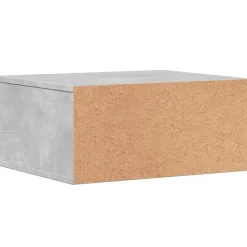 vidaXL Electrónica-Soporte impresora madera ingeniería gris hormigón 49x40x22,5 cm