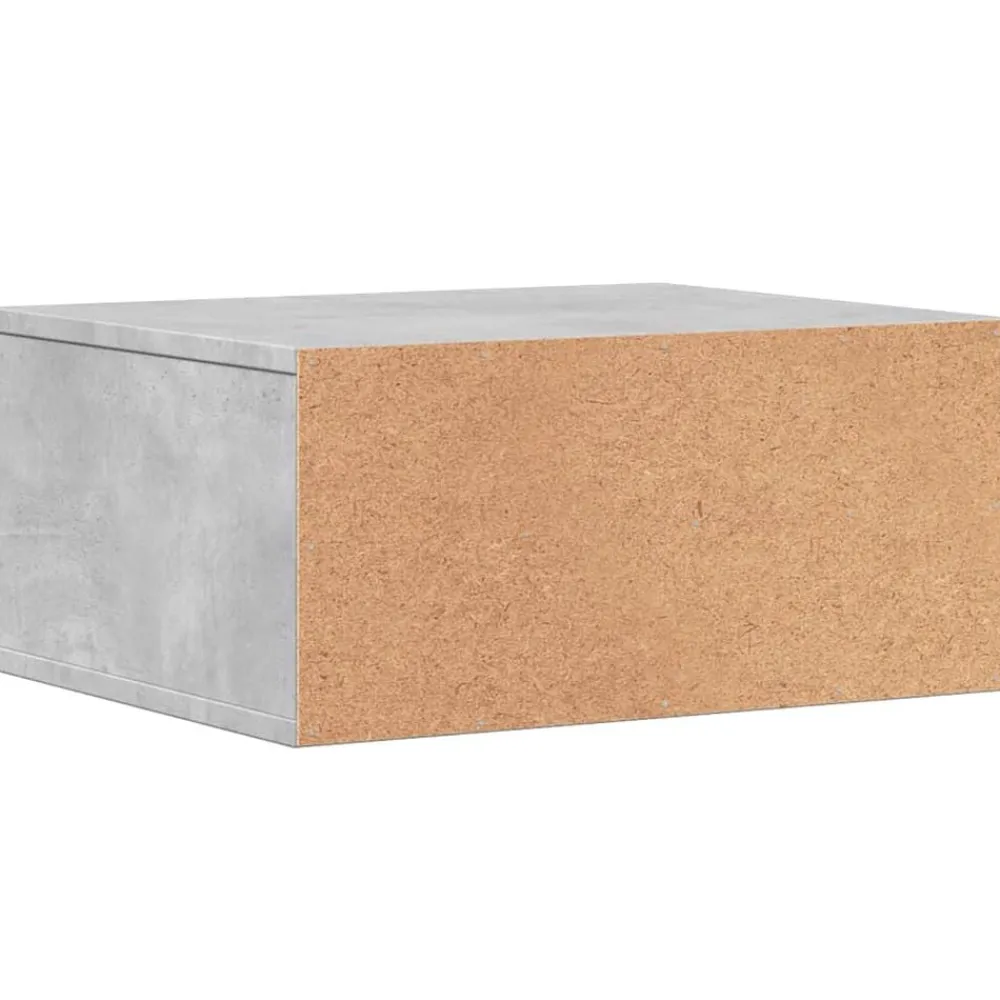 vidaXL Electrónica-Soporte impresora madera ingeniería gris hormigón 49x40x22,5 cm
