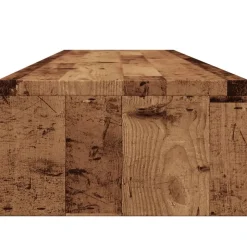 vidaXL Soporte mesa pantalla madera ingeniería envejecida 100x24x13 cm Madera antigua Clearance