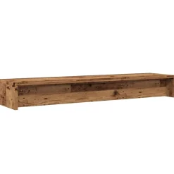 vidaXL Soporte mesa pantalla madera ingeniería envejecida 100x24x13 cm Madera antigua Clearance