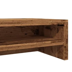 vidaXL Soporte mesa pantalla madera ingeniería envejecida 100x24x13 cm Madera antigua Clearance