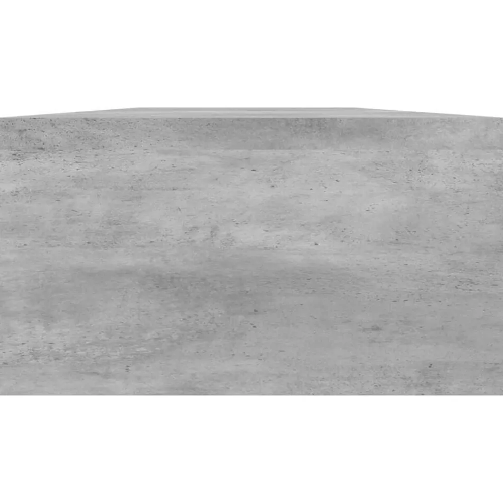 vidaXL Soporte mesa para pantalla contrachapada hormigón 100x24x13cm Gris hormigón Hot