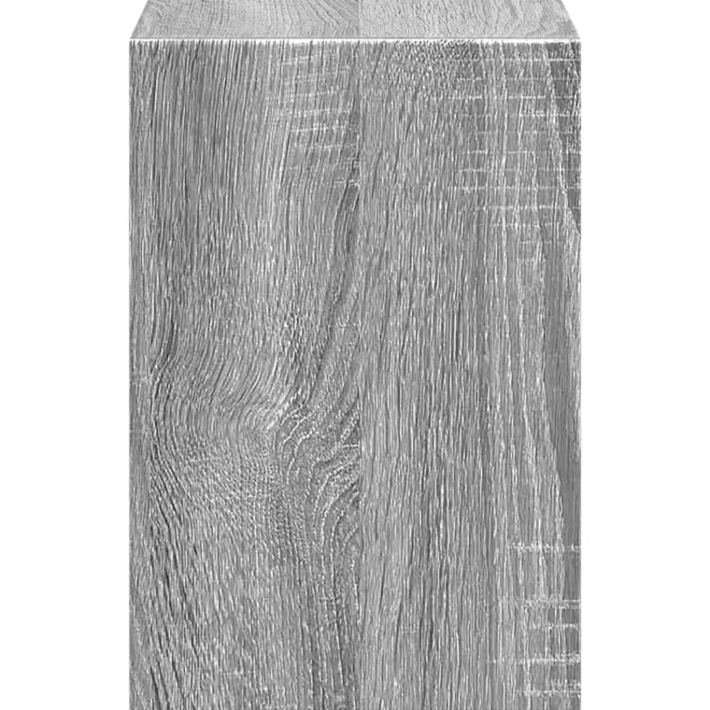vidaXL Soporte monitor con organizador escritorio madera Gris sonoma Outlet