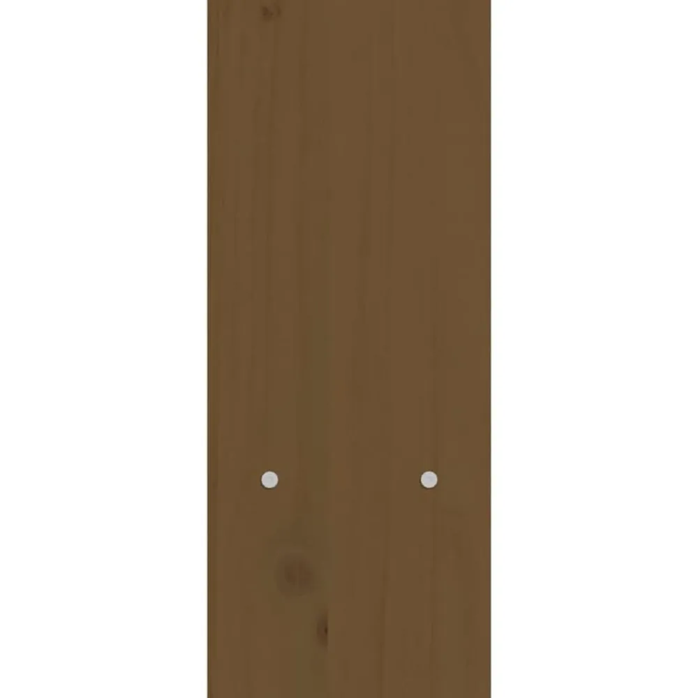 vidaXL Soporte monitor madera maciza pino marrón miel (39-72)x17x43 cm Marrón miel Clearance