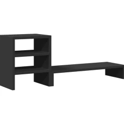 vidaXL Electrónica-Soporte monitor organizador escritorio madera ingeniería