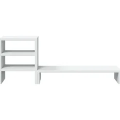 vidaXL Electrónica-Soporte monitor organizador escritorio madera ingeniería