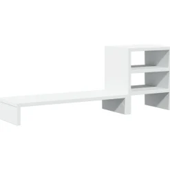vidaXL Electrónica-Soporte monitor organizador escritorio madera ingeniería